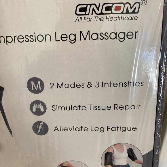 Leg Massager. NWOT Cincom brand Air Compression Leg Massager - Picture 2 of 6